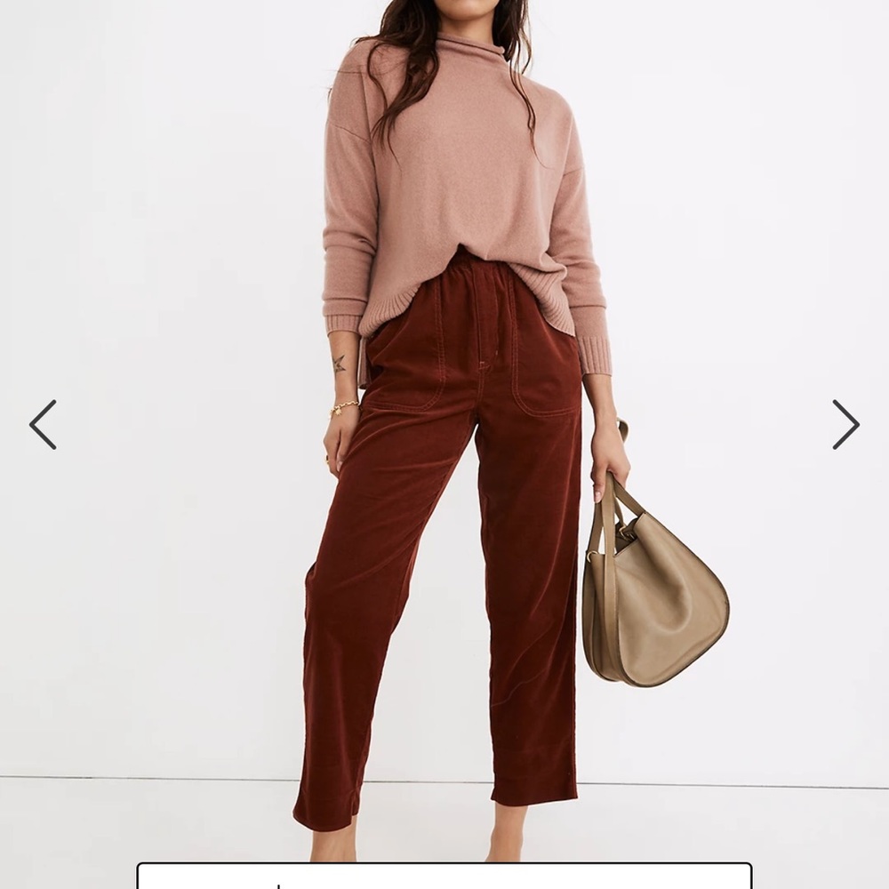 Madewell corduroy straight leg pants